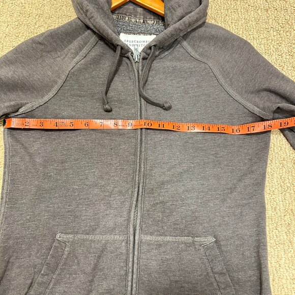 Abercrombie & Fitch graphic zippered hoodie brown - Picture 8 of 10